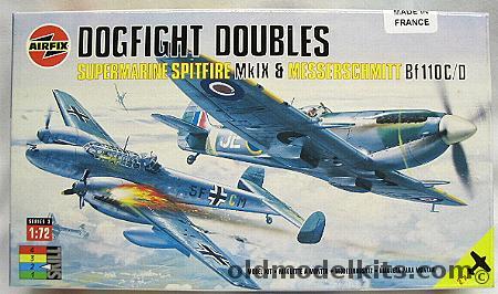 Airfix 1/72 Dogfight Doubles Spitfire IX and Bf-110 C/D, 3141 plastic model kit